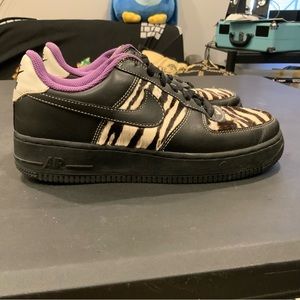 Nike Zebra Air Force 1